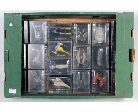 19 various plastic cased Lucas Film Limited mail order release models of various  Star Wars vehicles and accessories, to incl