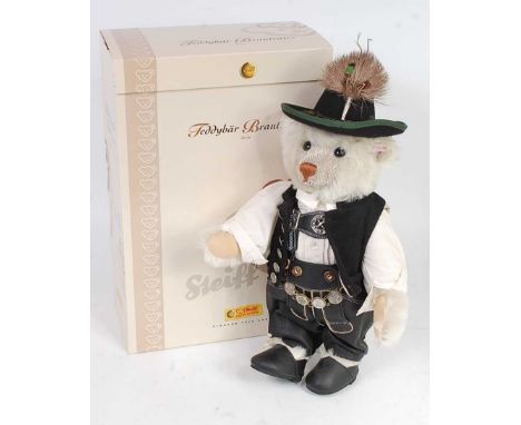 A Steiff Wedding Party series Bride's Father teddy bear, white tag to ear, numbered 038082 limited edition No. 37/500 release