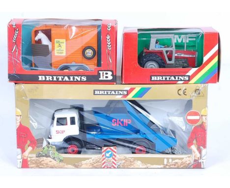 A Britains Farm Models and commercial vehicle diecast and plastic group to include No. 9529 Massey Ferguson tractor (M,BNM-M)
