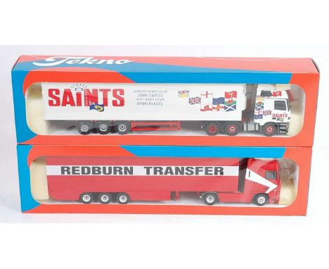 A Tekno 'The British Collection' 1.50 scale boxed road transport diecast group to include a Redburn Transfer DAF 95XF 480 tra