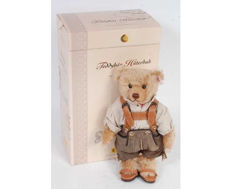 A Steiff Wedding Party series Shepherd's Boy teddy bear, white tag to ear numbered 038105 limited edition No. 37/500 released