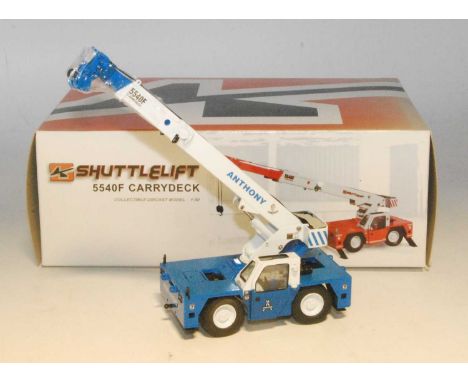 A Sword Precision Models 1/50 scale boxed model of an Anthony Shuttle Lift 5540F carry deck, housed in the original shuttle l