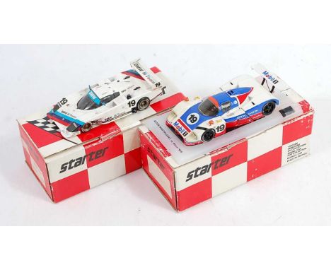 A Starter Models 1/43 scale resin high speed racing classic car group to include a BMW GTP IMSA 1986 race car, together with 