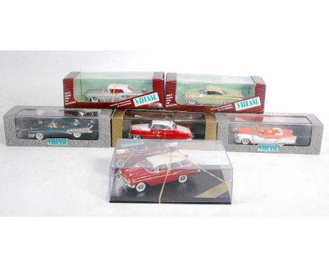 Six various boxed Vitesse 1/43 scale American saloons to include a Buick Roadmaster 1958, a 1950 Cadillac El Dorado, a Ford F