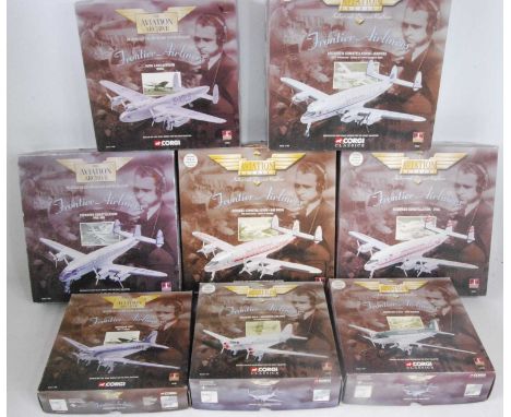 Eight various boxed Corgi Aviation Archive first issue mixed scale aircraft, all appear as issued to include a BOAC Avro Lanc