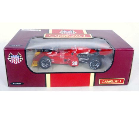 A Carousel 1 model No. 4808 1/18 scale model of a Maclaren M16 1977 Milwaukee 200 (USAC) racing car, finished in Theodore Rac