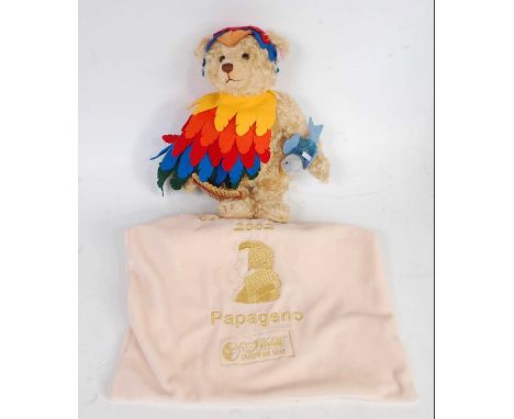 A Steiff Papageno teddy bear, white tag to ear No. 660719, limited edition exclusively for Austria No. 525/1500 released, blo