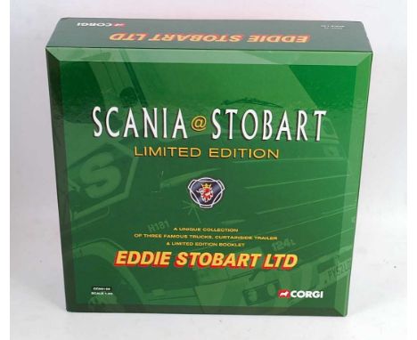 A Corgi gift set No. CC99155 1/50 scale Eddie Stobart Limited Scania at Stobart Limited Edition gift set, housed in the origi