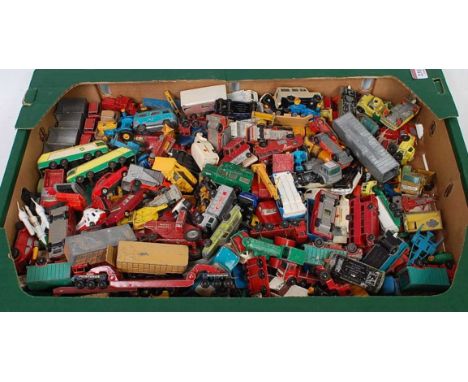 One tray containing a quantity of mainly 1/75 series playworn and Matchbox Regular Wheels diecast, mixed examples to include 