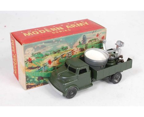 A Lonestar Modern Army Series boxed model of as searchlight lorry comprising of green body with black wheels, seated searchli