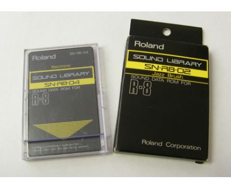 Mark Griffiths - Roland SN-R8-04 Electronic sound data ROM for R-8; together with a Roland SN-R8-02 Jazz Brush sound data ROM