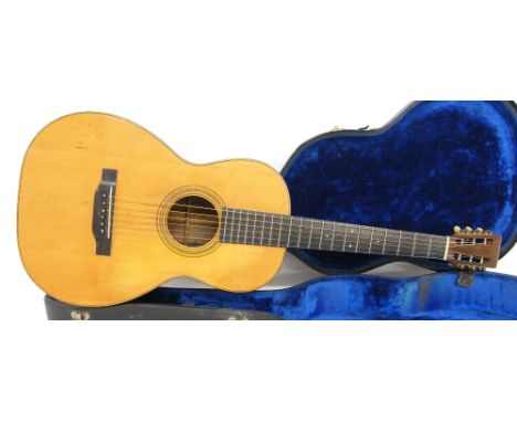 1930 Martin 0-21 acoustic guitar, made in USA, ser. no. 4xxx7, with Brazilian rosewood back and sides and spruce top, replace