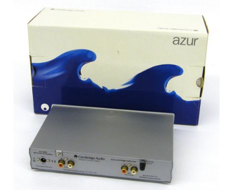 Cambridge Audio Azur 540P MM phono preamplifier, boxed; together with QEP SS30 three-way speaker switch unit, two good qualit