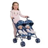 (1C). Lot RRP £151. 6x Baby Items. 1x Mama & Papas Junior Twin Cruise Stroller RRP £45. 1x Dreambab