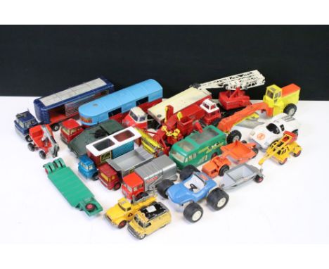 20 Mid 20th C onwards play worn diecast models to include Dinky, Corgi, Matchbox &amp; Tonka examples, featuring Corgi AA Van