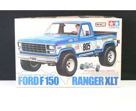 Radio Control - A boxed &amp; unbuilt Tamiya R/C Ford F150 Ranger XLT Pick-up Truck, 1/10 scale, kit no. RA1027. (Contents ap