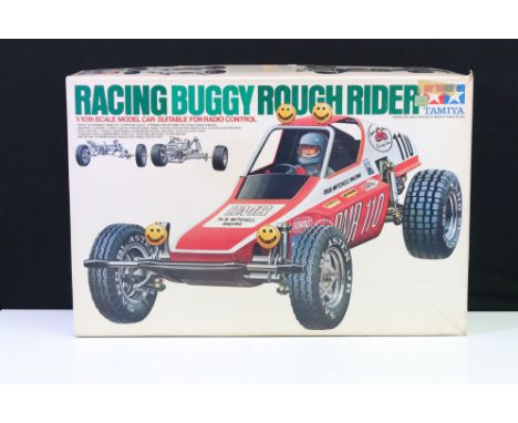 Radio Control - A boxed Tamiya Racing Buggy Rough Rider, 1/10 scale, kit no. RA1015, with Acoms AP.227 Mk II Radio Control Sy