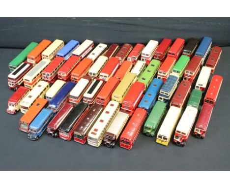 Over 50 diecast model buses to include Corgi Original Omnibus &amp; EFE Exclusive First Editions examples (diecast generally 