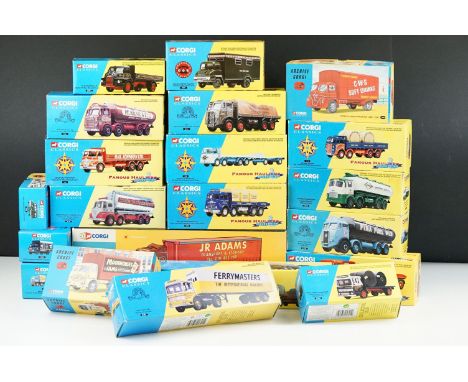 21 Boxed Corgi Classics diecast models to include Corgi 50th Anniversary AN13418 JR Adams, 2 x Archive Corgi (11101 &amp; 136