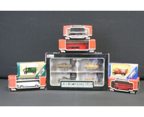 Seven boxed diecast models / sets to include Corgi D Day 60th Anniversary Commemorative Series Sword Beach set CSCW24004, 4 x