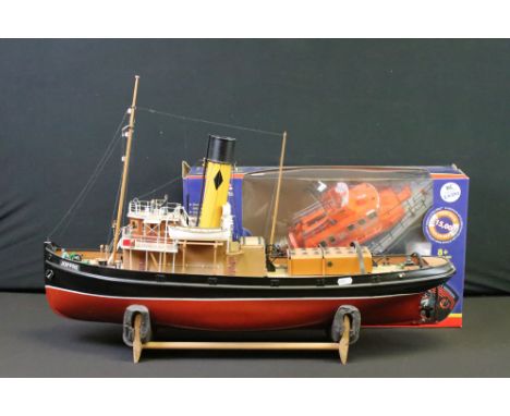 Radio Control - ' Joffre Newcastle-Upon-Tyne ' motor powered fibreglass ship with rigging &amp; figures (approx 76cm long), w