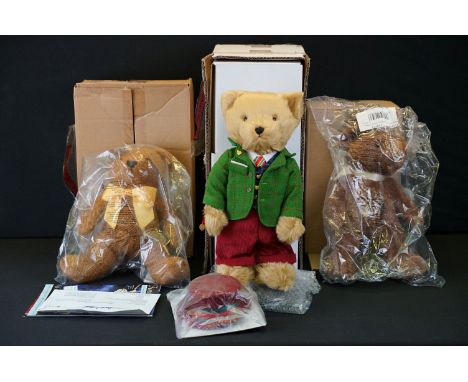 Steiff - Three boxed Steiff teddy bears to include Gilbert, The 2019 Christmas Bear (Bear within original inner packaging and