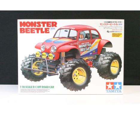 Radio Control - A boxed &amp; unbuilt Tamiya Monster Beetle (2015) 1/10 Scale R/C Off Road Car, item no. 58618, with instruct