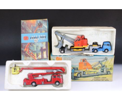 Two boxed Corgi Major diecast models to include Gift Set No 27 Machinery Carrier with Bedford Tractor Unit and Priestman Cub 