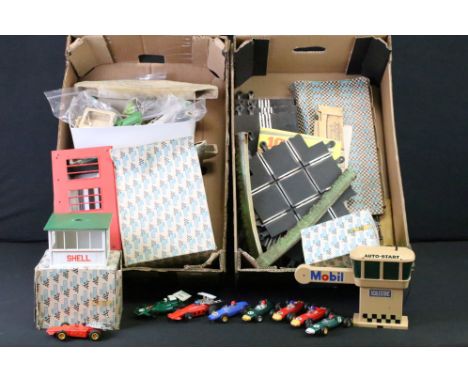 Scalextric - Eight Scalextric slot cars (C66 Cooper-Austin, C73 Porsche, C72 B.R.M, C23 Arrow, etc); together with a quantity