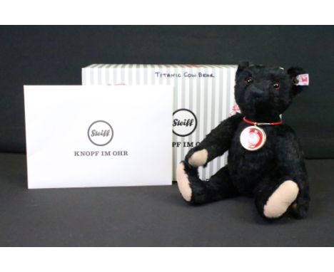 Steiff - Boxed Steiff Titanic Coin Bear, no. 690518, with certificate (no. 773 of 1912), button to ear with red and white tag