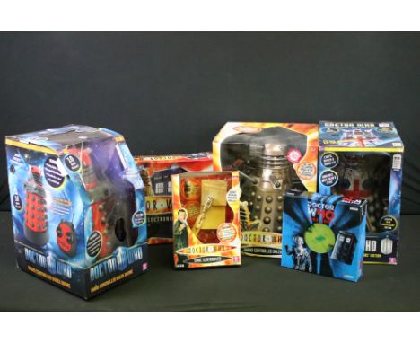 Collection of boxed Doctor Who related items to include sealed The interactive electronic board game, R/C Dalek, Sonic Screwd
