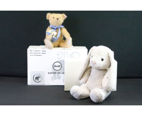 Steiff - Two boxed Steiff teddy bears / soft toys to include ltd edn Teddy Bear With Little Felt Elephant (006166, with certi