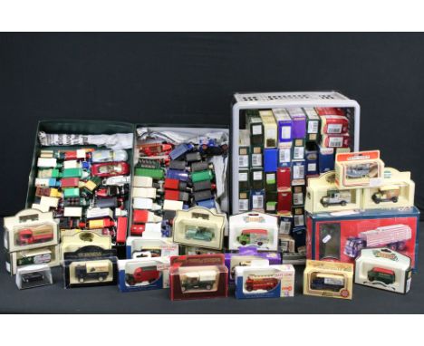 60 Boxed diecast models, mainly various Lledo examples with Matchbox and a Corgi Passage of Time 29105 plus a quantity of unb