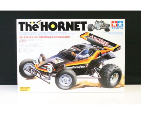 Radio Control - A boxed &amp; unbuilt Tamiya 'The Hornet' 1/10th Scale R/C High Performance Off Road Racer, item no. 58336*98