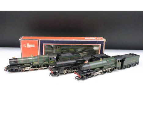 Four Lima OO gauge locomotives to include a boxed King George V, 2 x unboxed George V and a 42700 BR 2-6-0