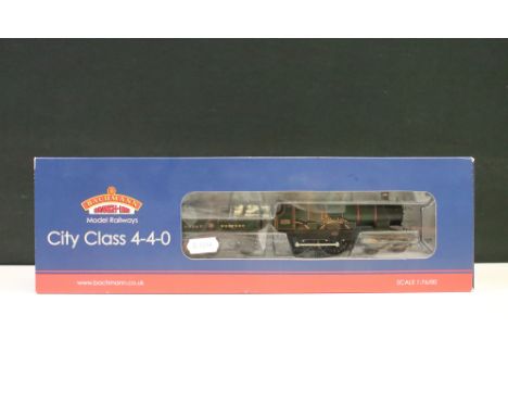 Boxed Bachmann OO gauge 31726 City Class City of Bath GWR Garter Crest locomotive
