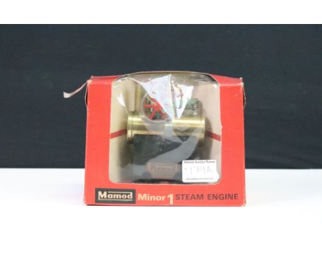 Boxed Mamod Minor 1 Steam Engine, with original internal packaging. (Engine appearing gd with surface grubbiness; squash &amp