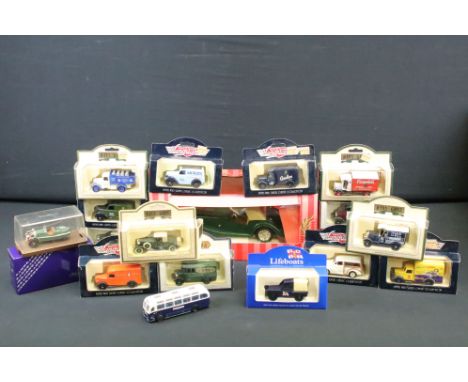 20 Boxed diecast models to include Tonka Polistil, 17 x Lledo, 1 x Corgi and 1 x Brumm, diecast ex, boxes gd-vg overall with 