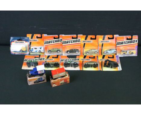 14 Boxed / carded diecast models to include 2 x 75 Series (25 Flat Car / Container (elastic band attached to model) &amp; 38 
