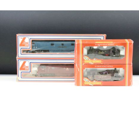 Four boxed OO gauge locomotives to include 2 x Lima (Rapid &amp; Western Renown) and 2 x Hornby (R861 LNER 0-6-0T Loco Class 