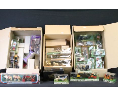 29 Boxed / cased Brumm historical diecast &amp; plastic models, featuring Historical Series and Old Fire Series examples (mod