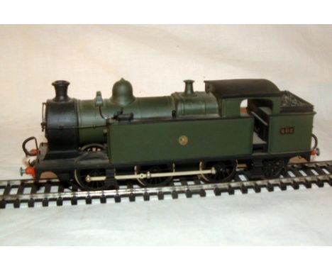 A White Metal and Brass Kit Built GWR Green 0-6-2T no 602. Built by R Moore of The Model Shop Guildford. Professional build q
