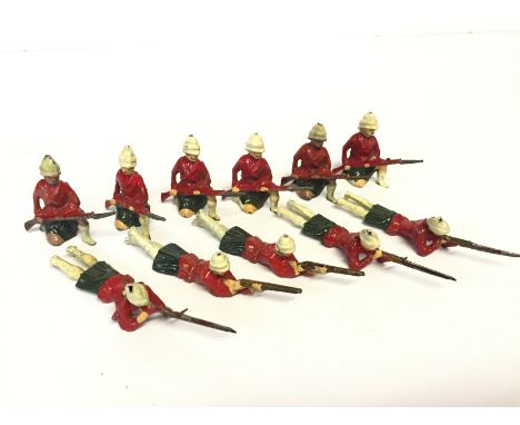 Selection of Johillco or similar Highlander figures with rifles. G-VG condition. (11)