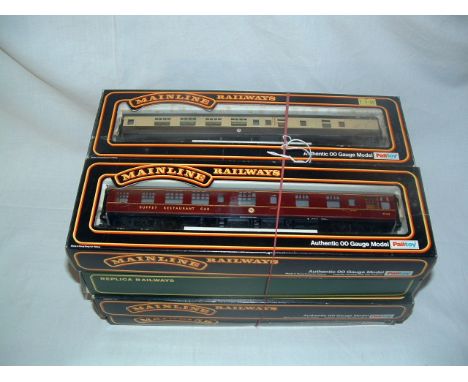 MAINLINE a collection of  8 Mk 1 Coaches - 7 x Chocolate/Cream and a Maroon Buffet Car -  most are in Excellent condition and