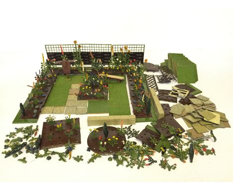 Britains Miniature Garden Series, c.1930's, good quantity of items including: approximately 200 x flowers, shrubs and plants;