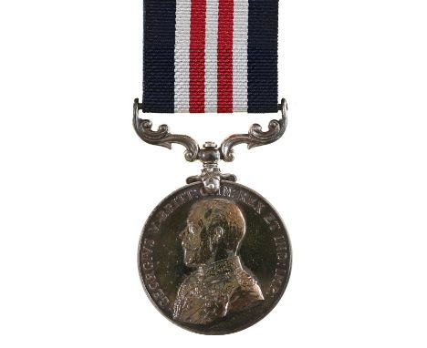 Military Medal, 265037 Sjt D Leadbeater 1/7 N &amp; D R-T F, with cap badge, shoulder titles and copied research Provenance: 
