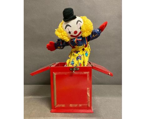 A vintage clown jack in the box 