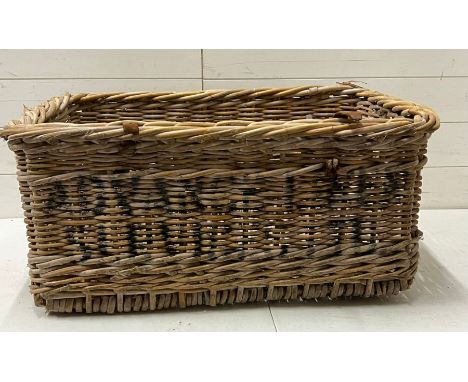 A Vintage wicker basket 