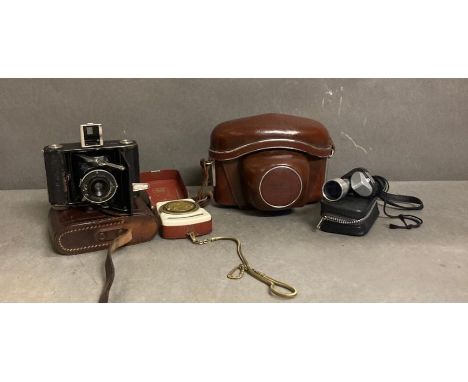 A small selection of camera equipment and cameras.