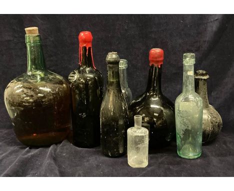 A selection of display vintage bottles 